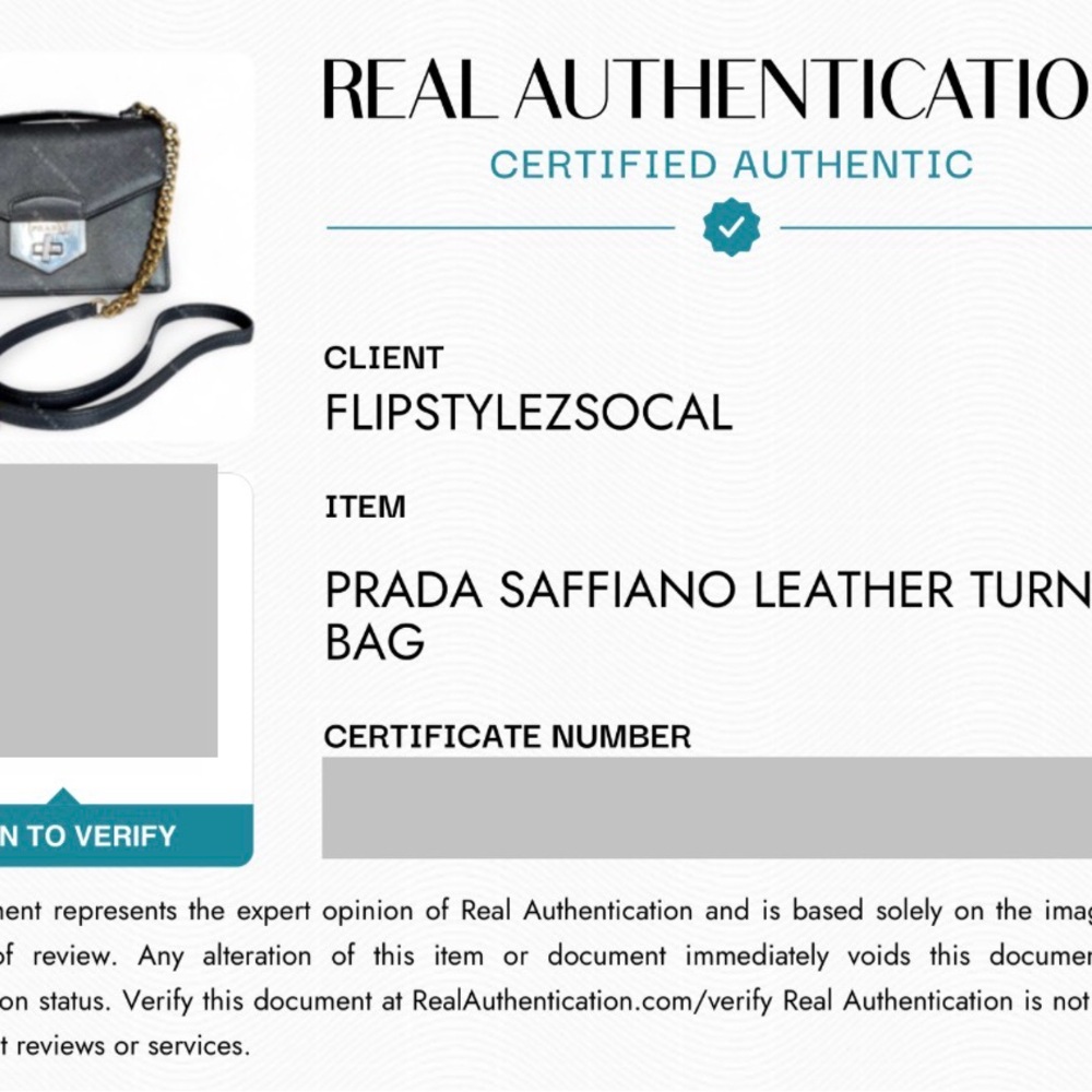 Prada Black Saffiano Leather Bag with Chain Strap. Comes with COA - Picture 17 of 17